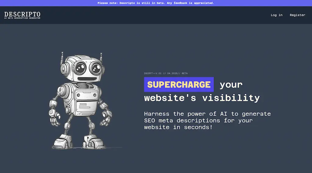 Descripto AI Meta Description Generator
